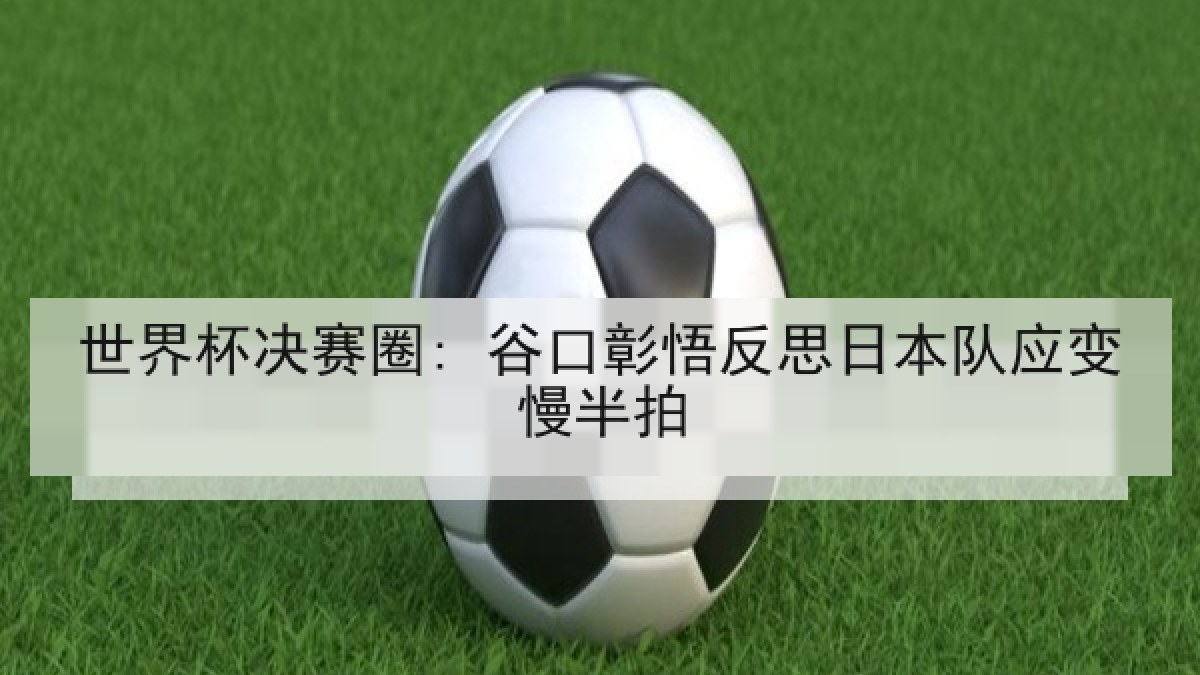 世界杯决赛圈: 谷口彰悟反思日本队应变慢半拍 世界杯决赛圈: 谷口彰悟反思日本队应变慢半拍